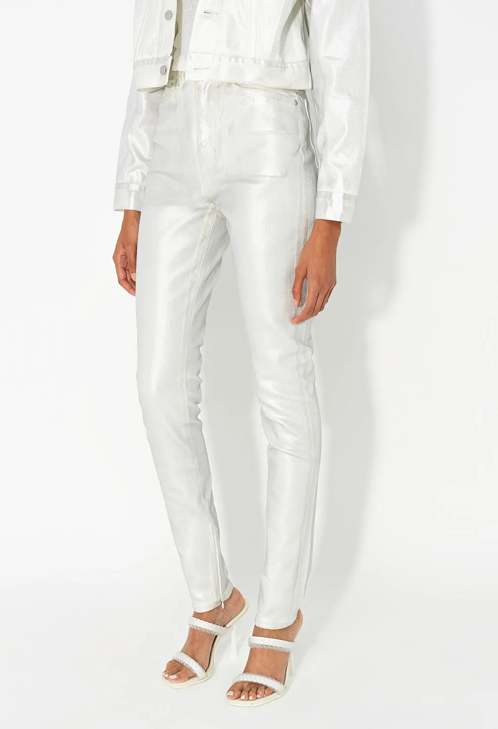 Ryder Hi Rise Skinny / Silver Foil