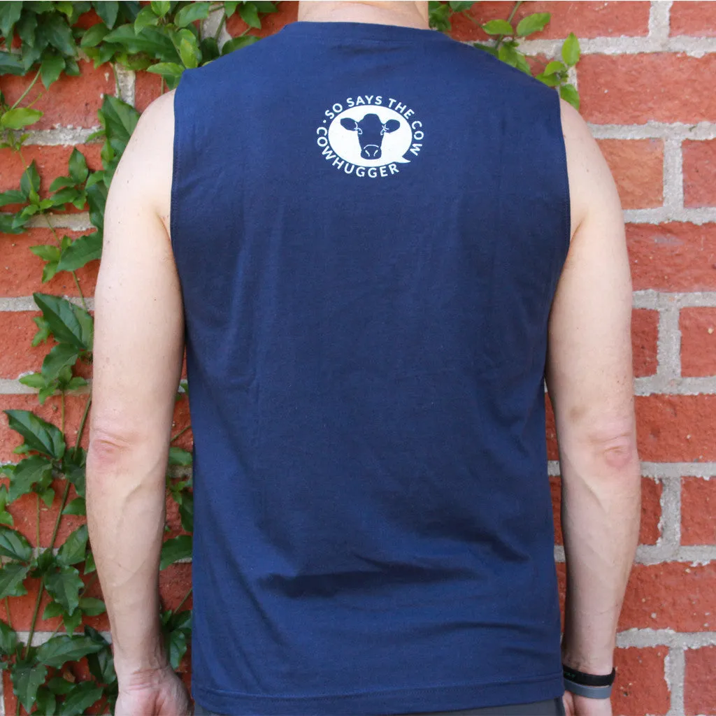 Save The Animals, Kill The Workout Muscle Tank - Navy