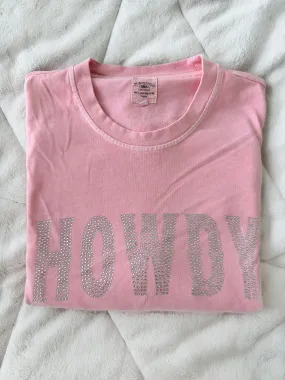 SILVER RHINESTONE HOWDY TEE