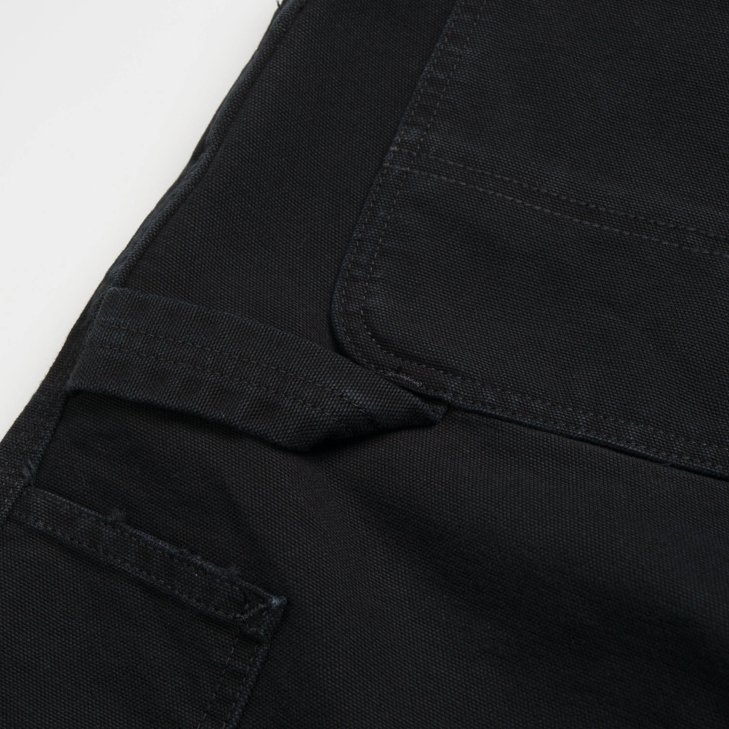 Single Knee Short | Black (aged canvas)