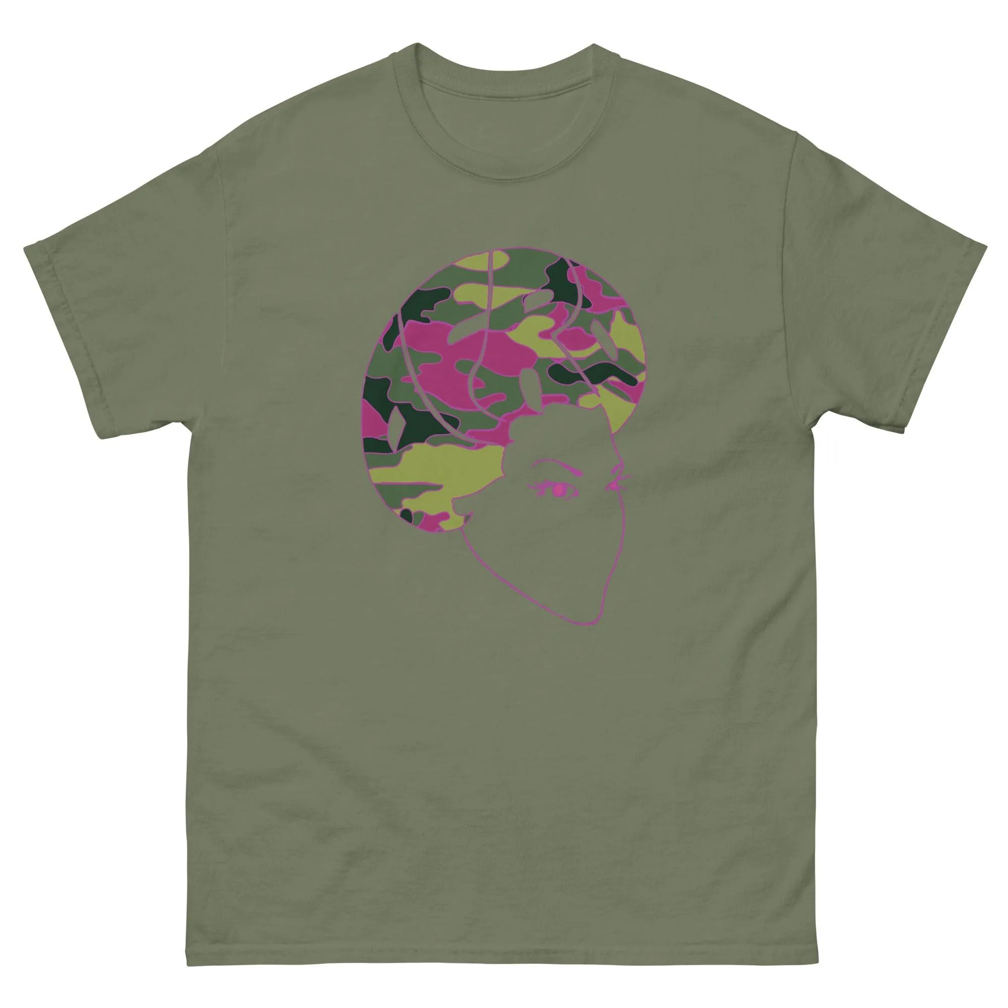 Sistah Fro Camo Pink Tshirt