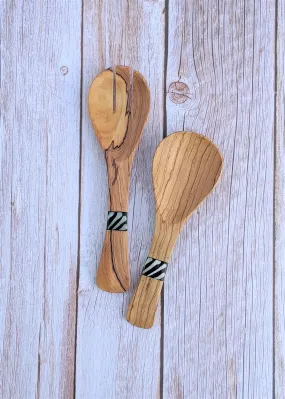 Small Wood Salad Servers