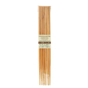 Smoked Bamboo Cooking & Serving Chopsticks 3 Pairs