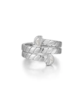 Snake Chain Wrap Ring- Silver