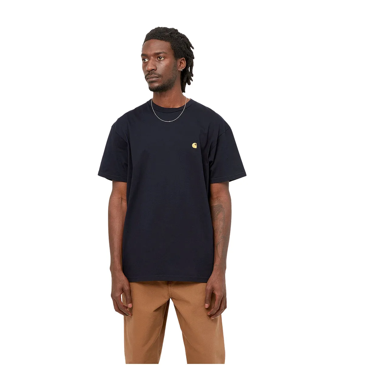 T-shirt Carhartt WIP S/S Chase Blu Navy