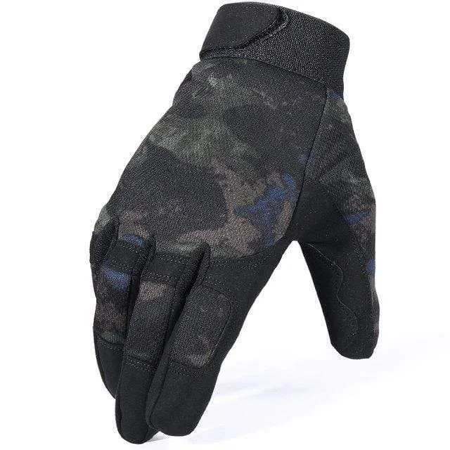 Tactical Army Long Gloves Breathable Military Paintball Airsoft Shooting Combat Full Finger Glove Men Women Lightweight Black