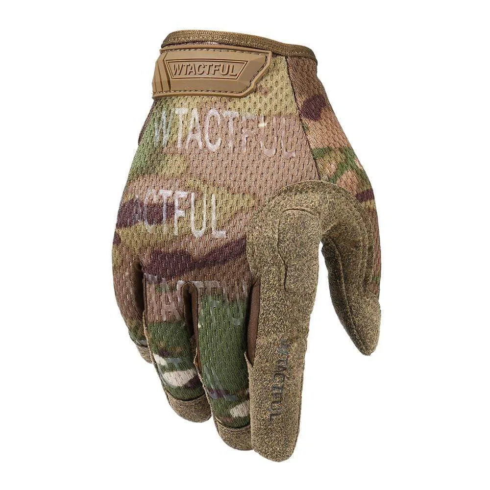 Tactical Army Long Gloves Breathable Military Paintball Airsoft Shooting Combat Full Finger Glove Men Women Lightweight Black