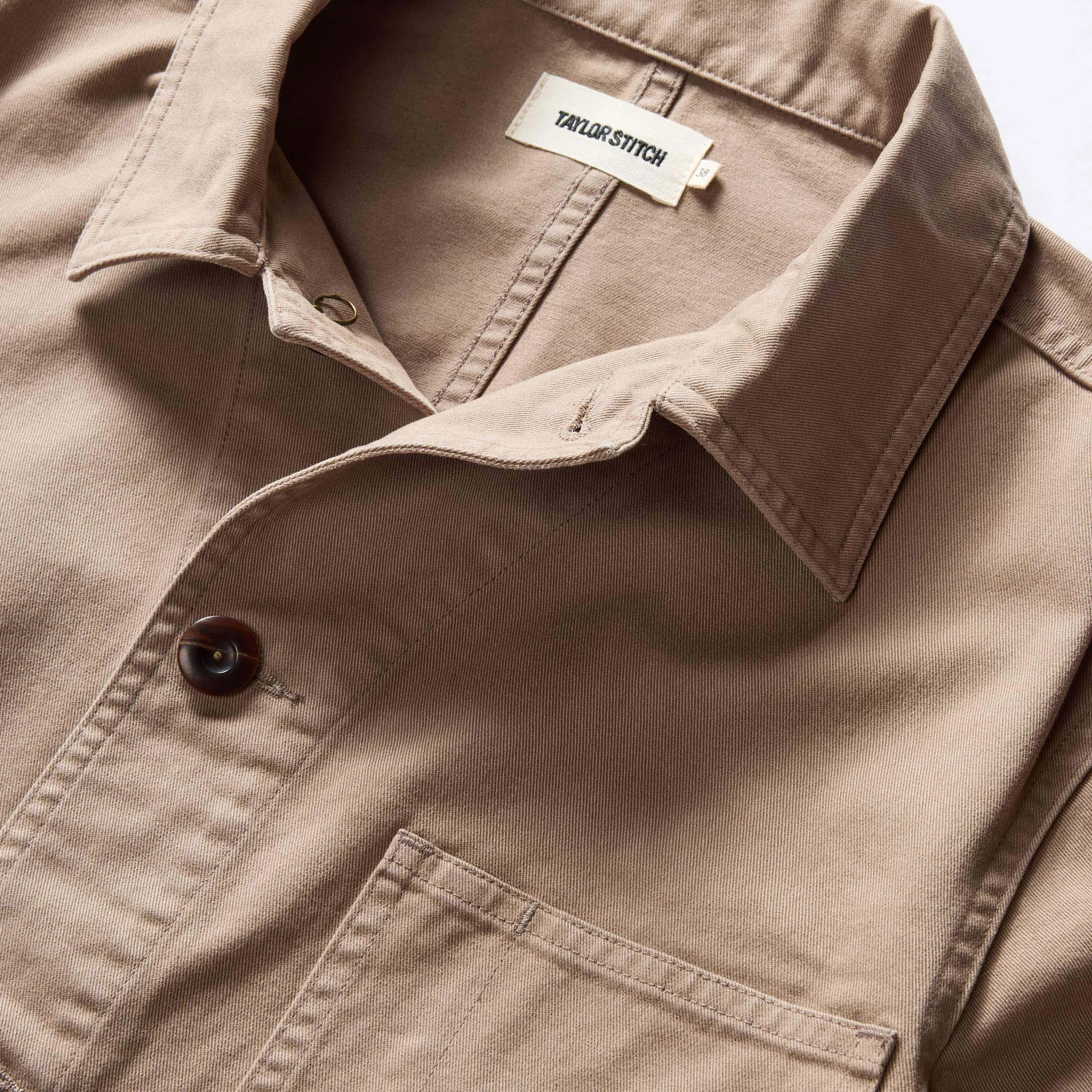 The Ojai Jacket in Organic Dried Earth Foundation Twill