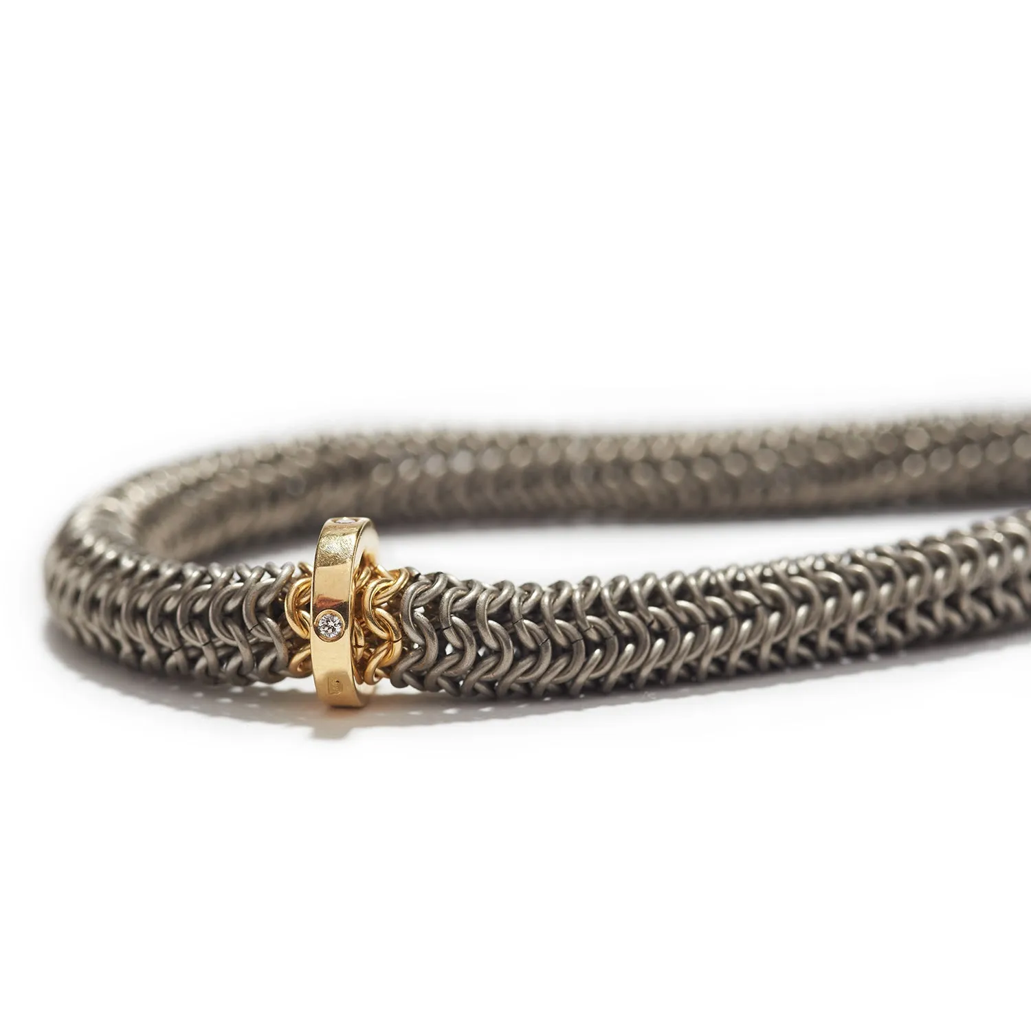 Titanium Tube Wrap Bracelet