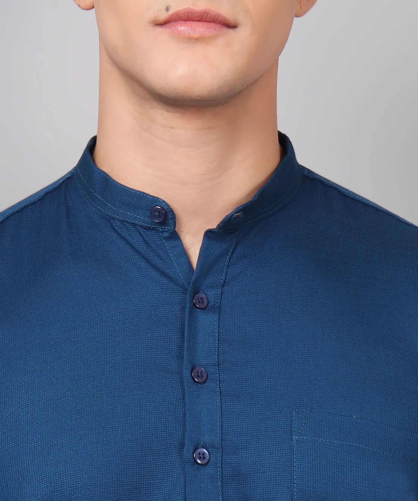 TryBuy Premium Ethnic Blue Kurta for Men