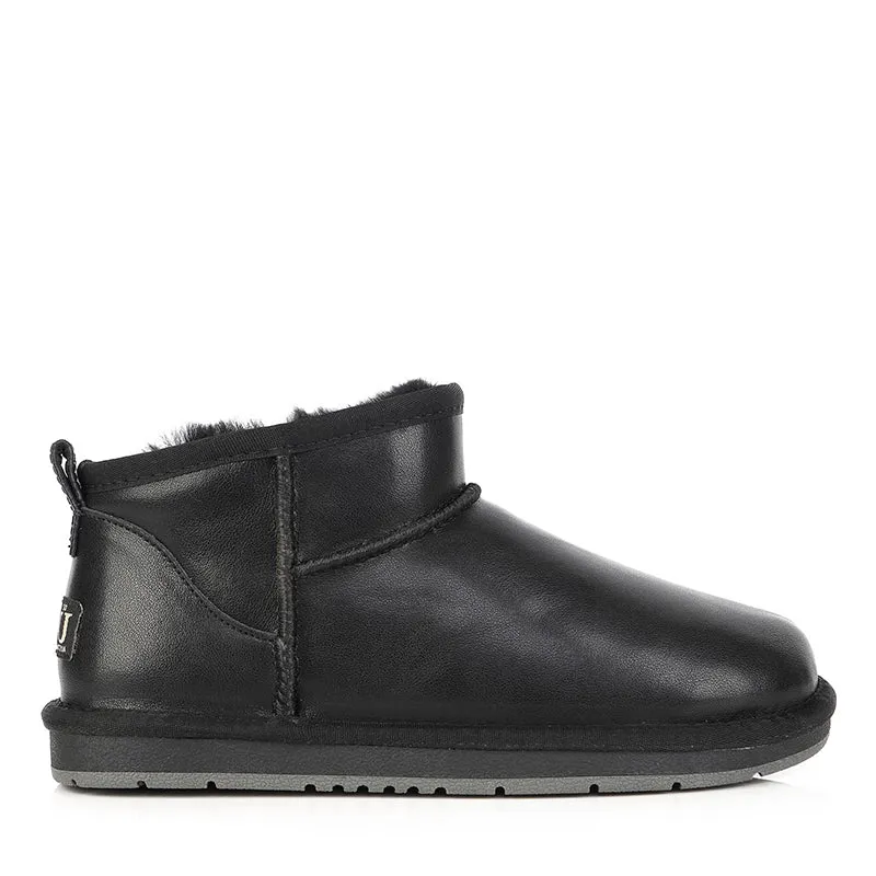 Ugg Mini Slant Nappa Leather Boots