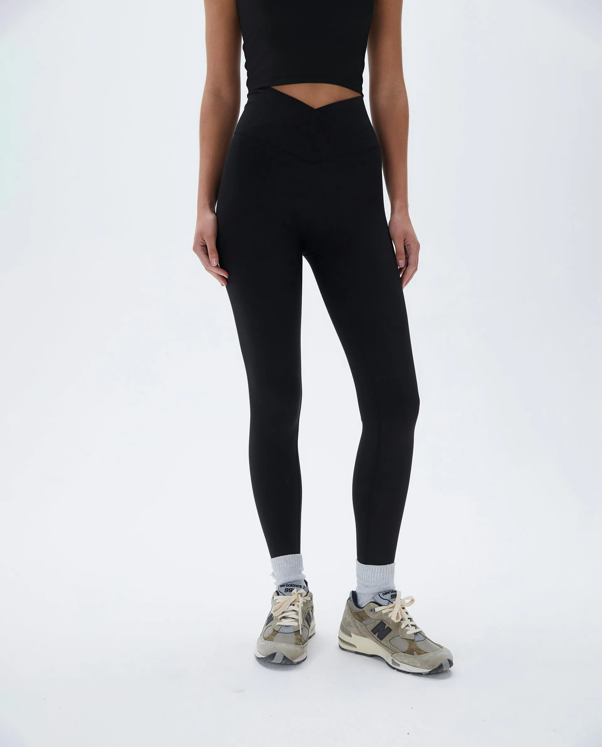 Ultimate Wrap Over Leggings - Black