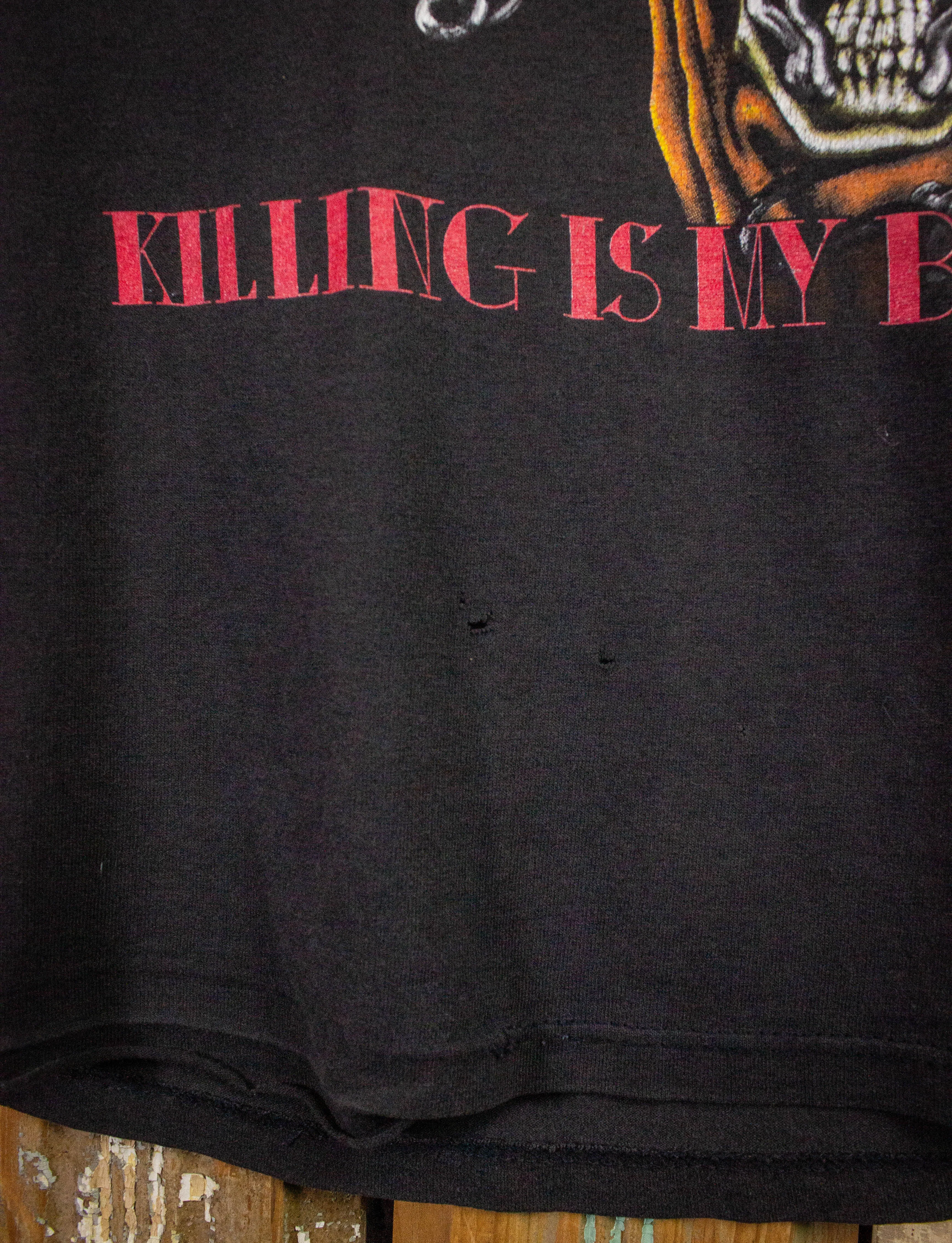 Vintage Megadeth Killing is My Business Concert T Shirt 1988 Black Medium