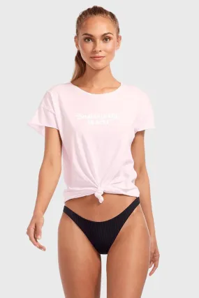 Vitamin A Swim Sustainability is Sexy Organic Tee in Ballet