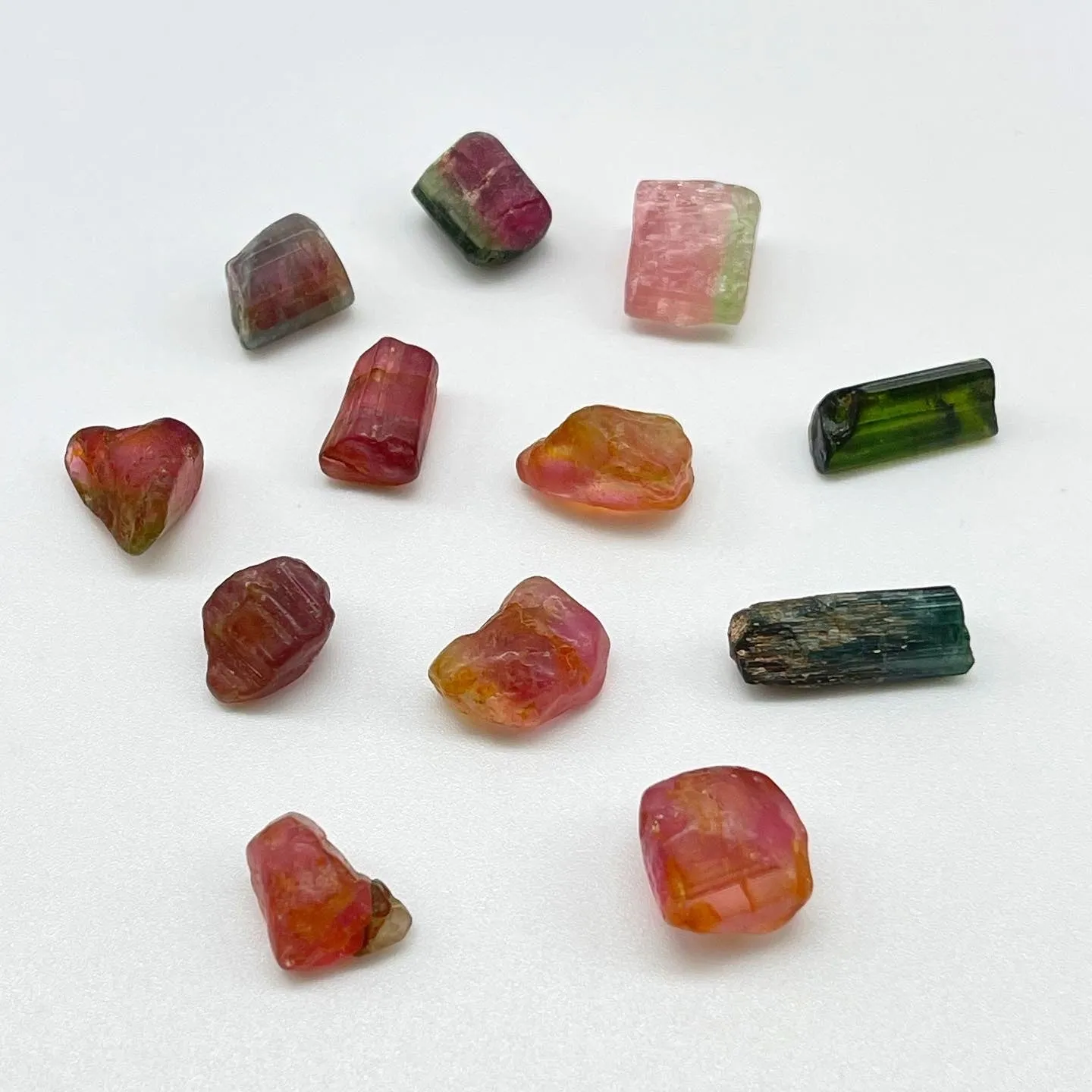 Watermelon, Blue, and Green Tourmaline