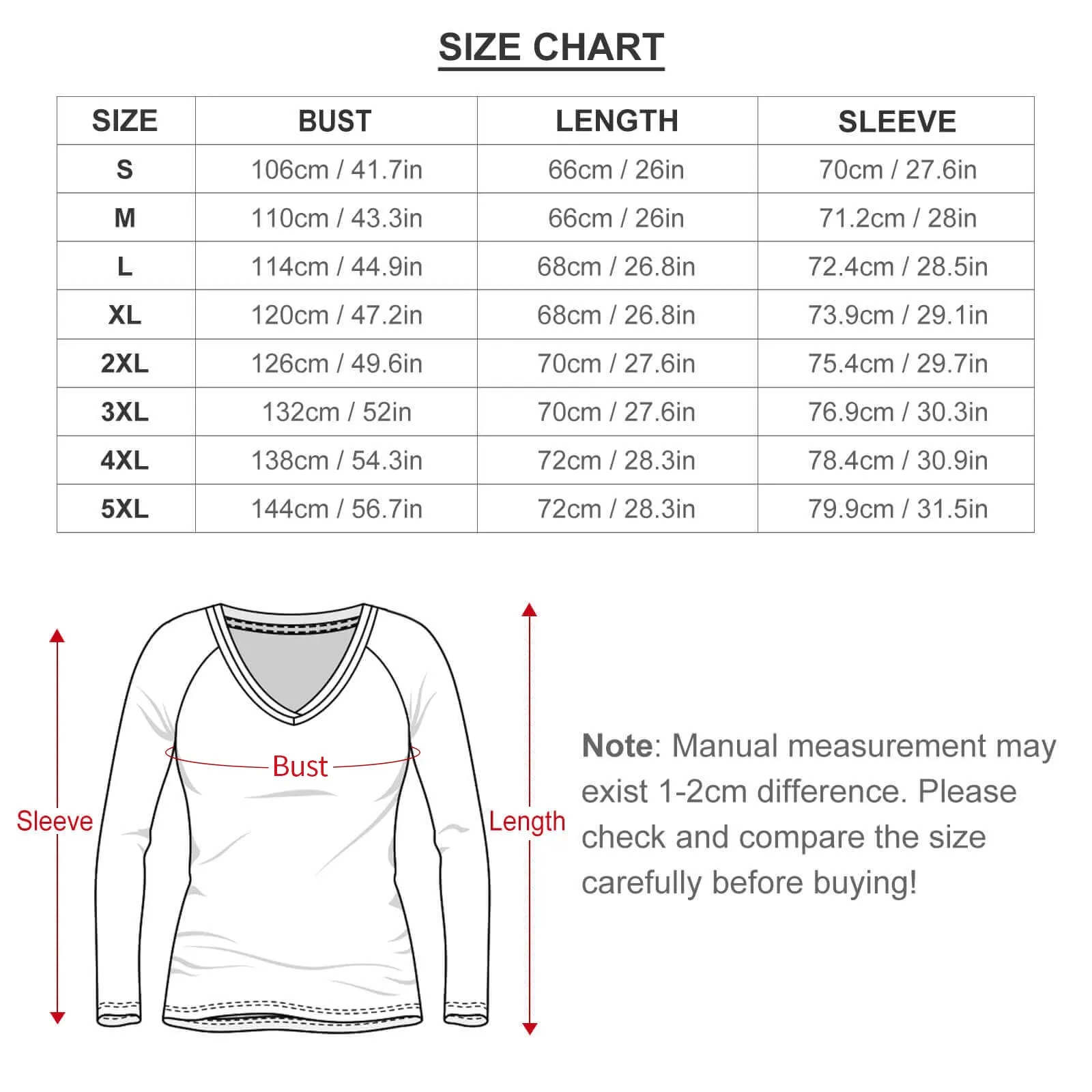 Women's Long Sleeve Loose Tee (TLREV2) Long sleeve loose tee