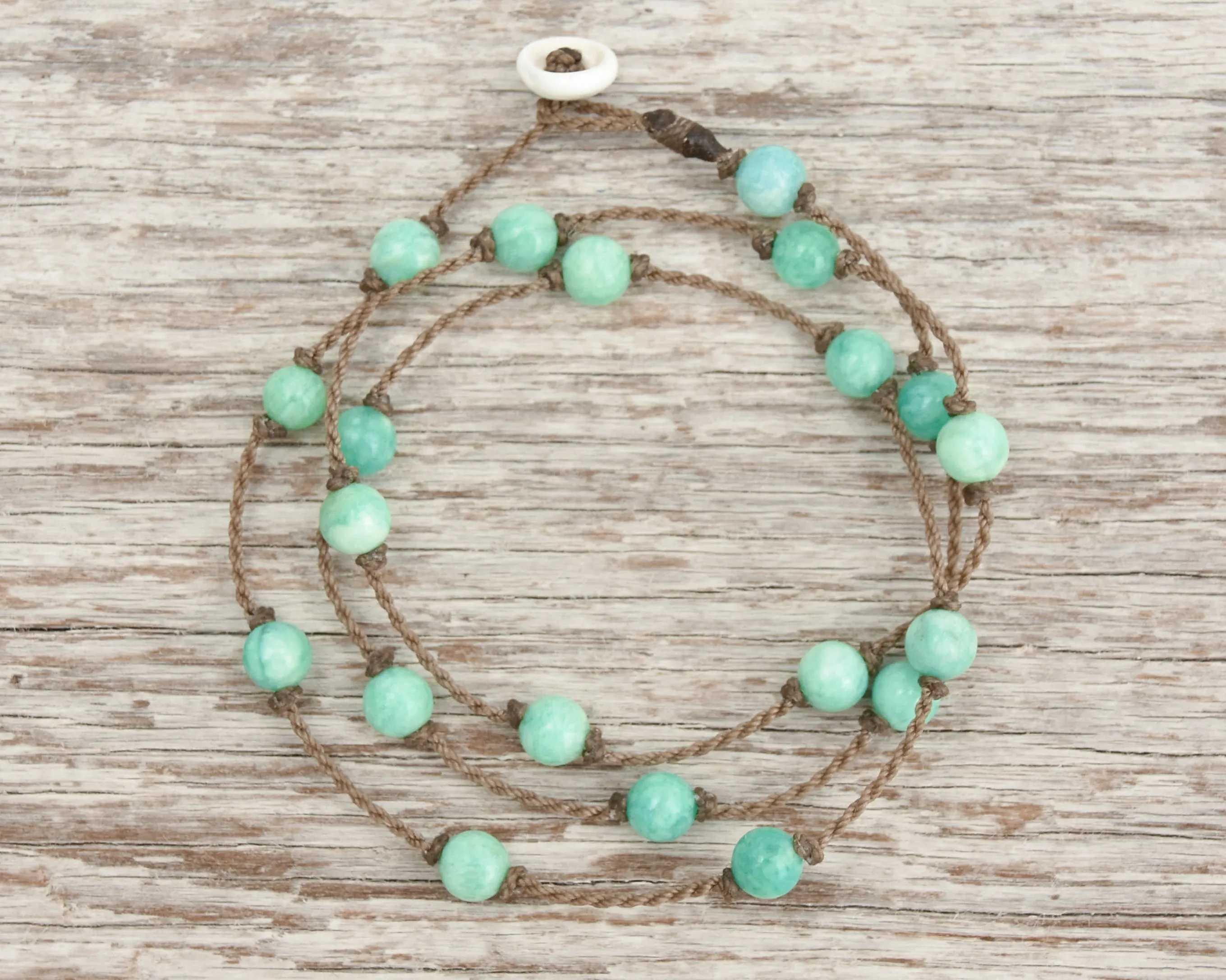 Wrap-1076-Amazonite Round Petite